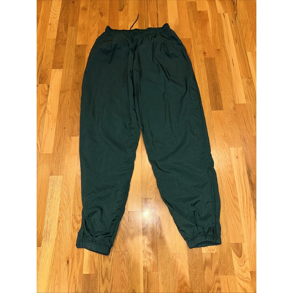 Mens XL Nike Track Sweatpants Baggy Green Swoosh Vintage 90s Y2K Pockets. Perfec